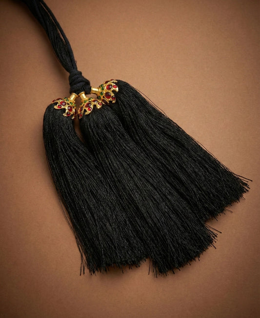 Gold tone kemp pearl mango kuppulu (Hair accessory) dj-52761