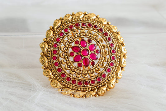 Antique gold tone kemp round hair jewel (rakodi) dj-53628