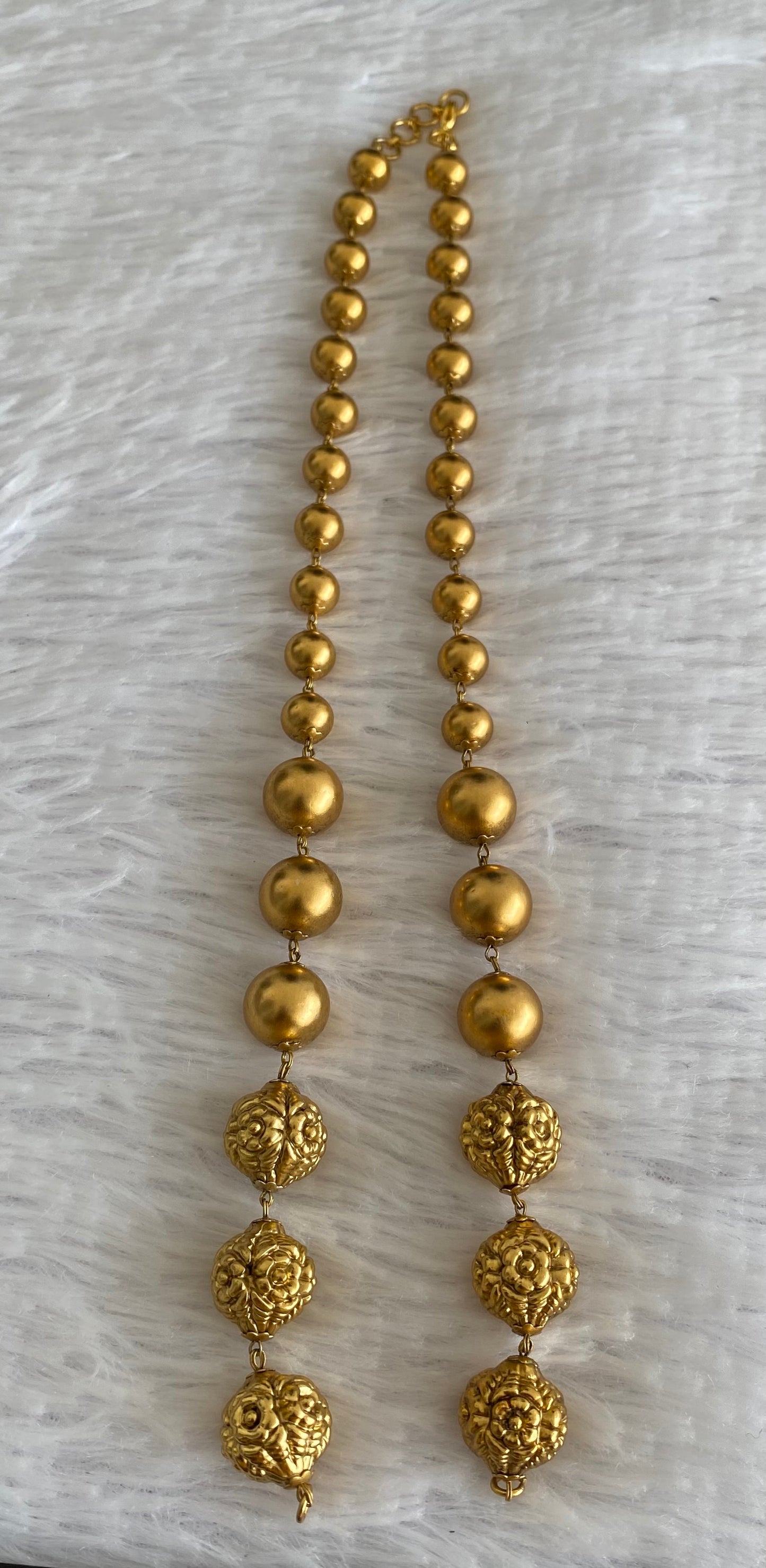 Matte finish Nakshi beaded chain for pendants dj-46208