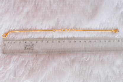 Gold tone back chain dj-51942