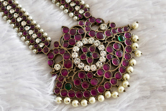 Black finish AD precious kemp pearl peacock haar Dj-52299