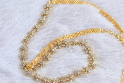 Two tone flower waist chain dj-52198