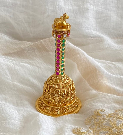 Matte finish jadau shri nandhi bell dj-54226