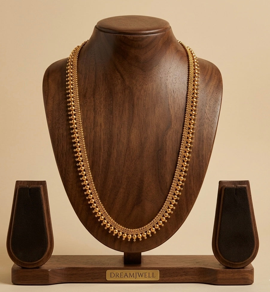 Gold tone 22 inches kerala style ball haar dj-43462