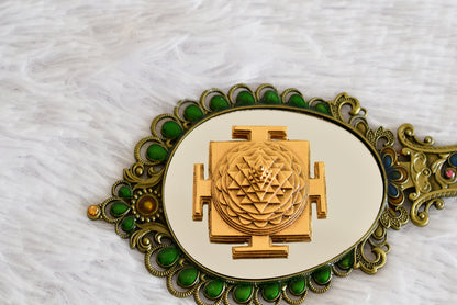 Gold tone Meru Chakra yantra dj-52330