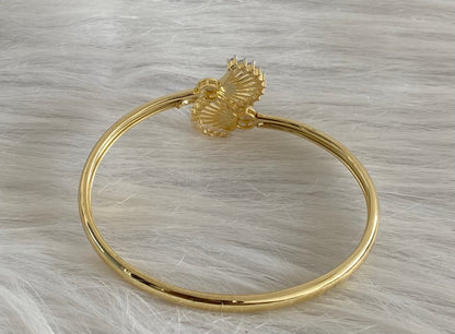 Two tone white stone adjustable kada/bangle Dj-53969
