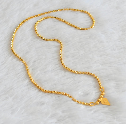 Gold tone chian with om pendant dj-53098