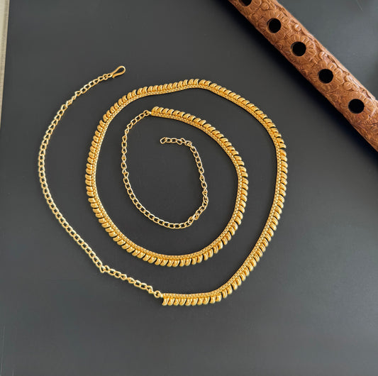 Antique gold tone hip/waist chain dj-51383