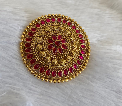 Antique gold tone kemp round hair jewel(rakodi)dj-53614