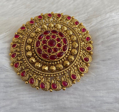 Antique gold tone kemp round hair jewel(rakodi)dj-53622