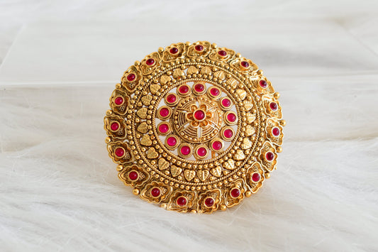 Antique gold tone kemp round hair jewel(rakodi)dj-53626