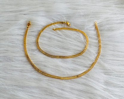 Gold tone 10.5 inches anklets dj-51304