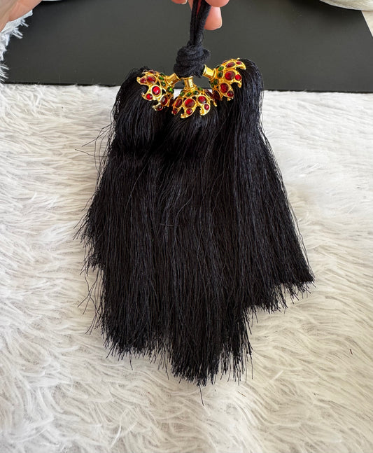 Gold tone kemp pearl mango kuppulu (Hair accessory) dj-52761