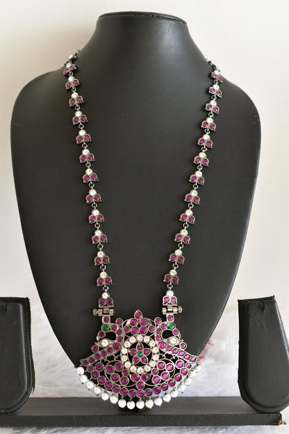 Black finish AD precious kemp pearl peacock haar Dj-52300