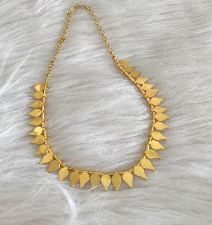 Gold tone kerala style thali kootam necklace dj-54520