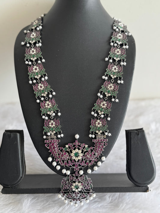 Black finish precious kemp-green pearl Lotus haar Dj-51760