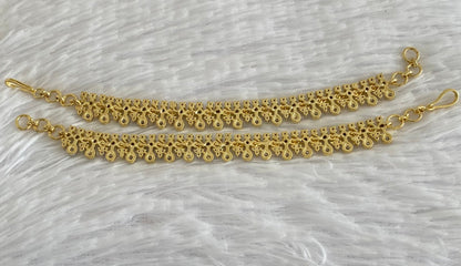 Two tone cz white stone ear side chain dj-54068