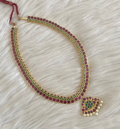 Gold tone precious kemp-green pearl mango haar dj-54861