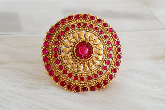Antique gold tone kemp round hair jewel(rakodi)dj-53612