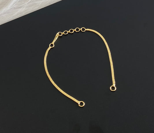 Gold-tone necklace back chain dj-52431