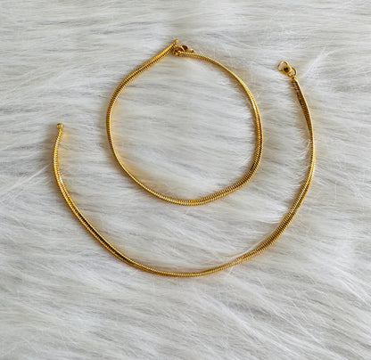 Gold tone 10.5 inches anklets dj-51303