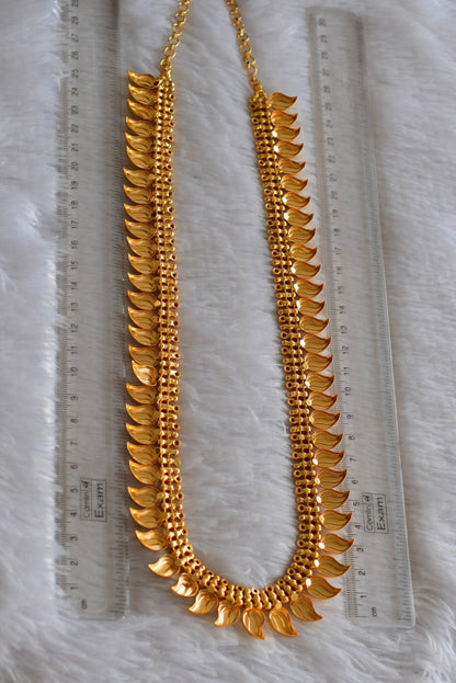 Gold look alike AD pink stone mango haar dj-51952