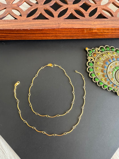 Gold tone 10.5 inches anklets dj-51297