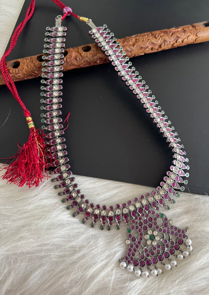 Black finish precious kemp pearl peacock pendant haar Dj-51167