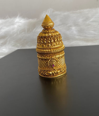 Antique gold tone nakshi crown/kreedam dj-54469