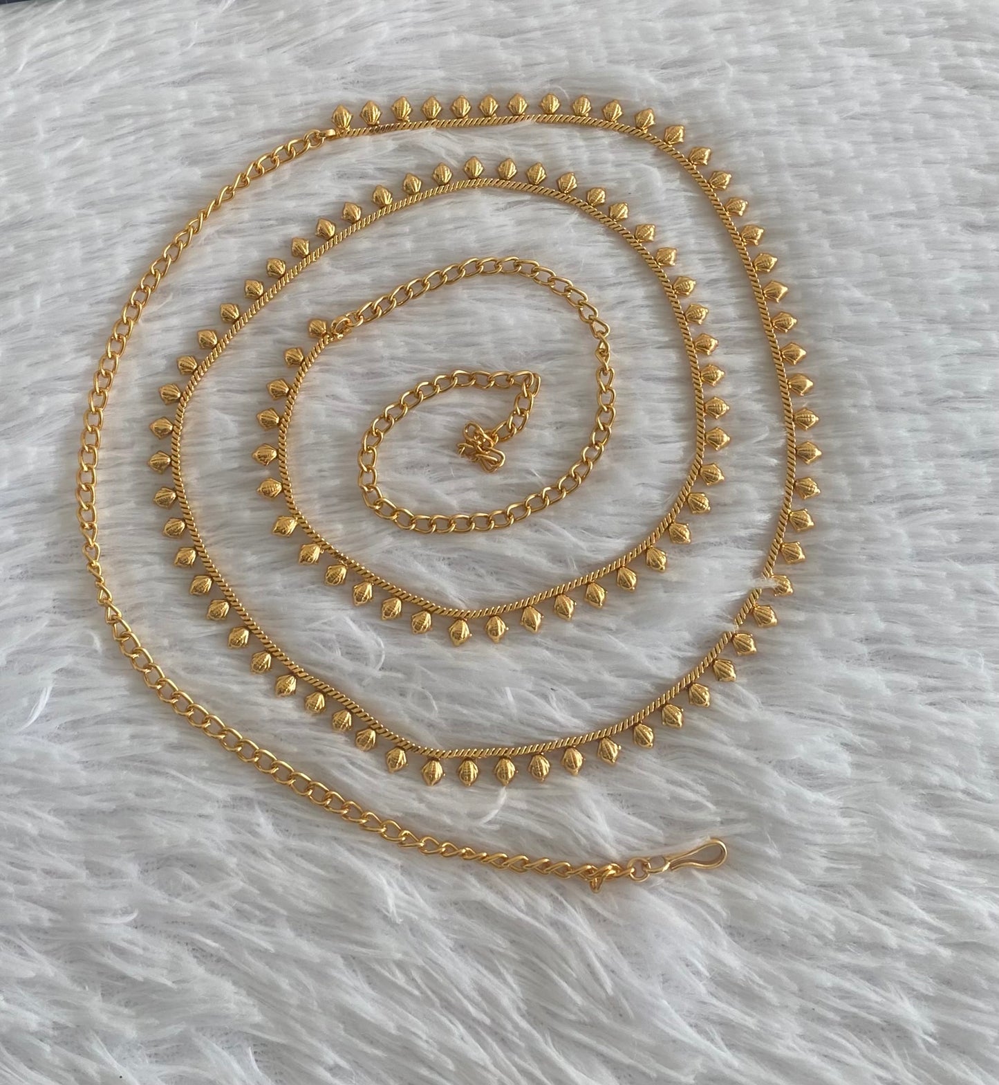 Antique gold tone hip/waist chain dj-54396