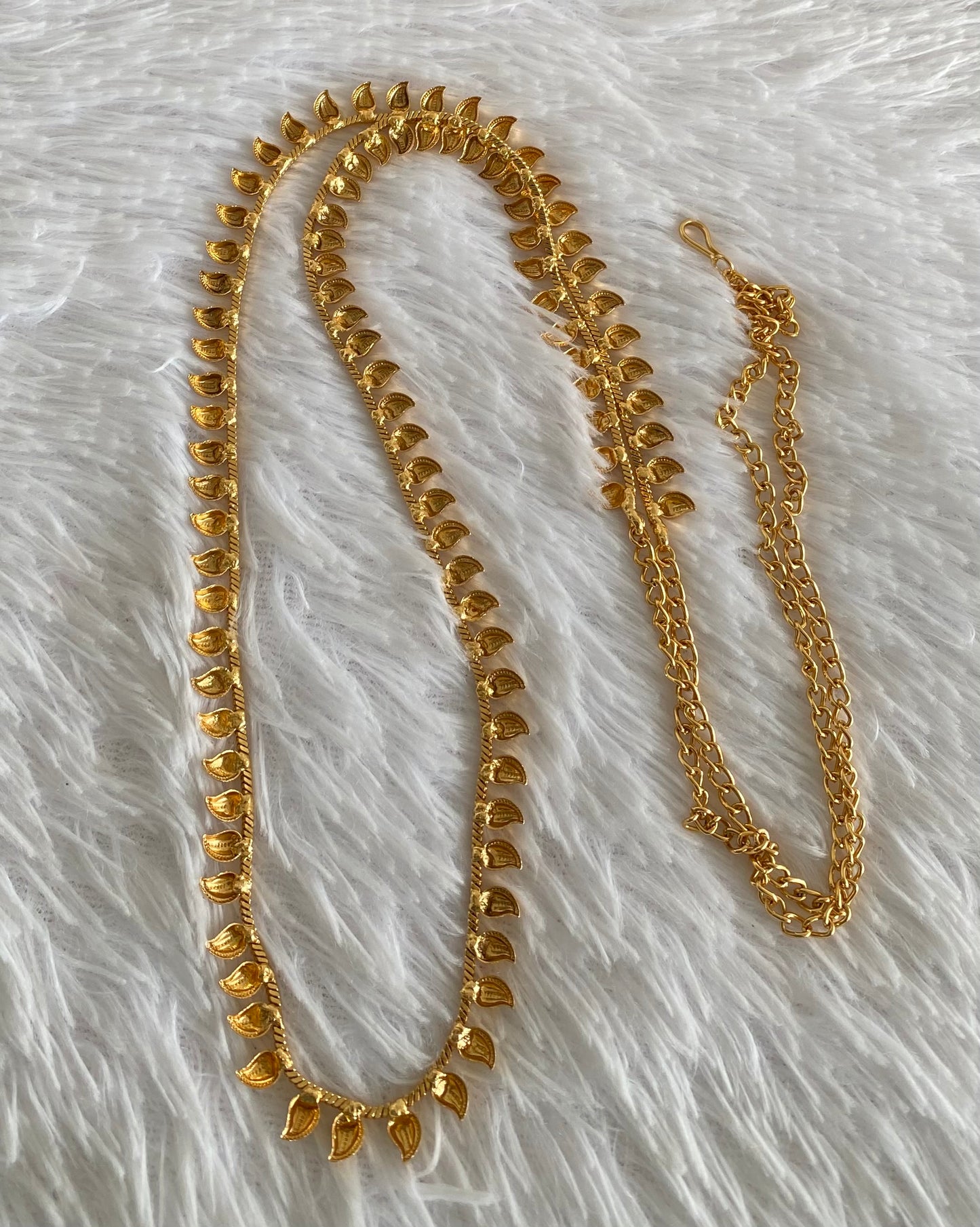 Antique gold tone mango hip/waist chain dj-54400