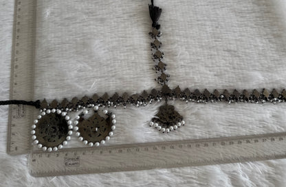 Black finish real kemp-green-white pearl head set/tikka dj-52293