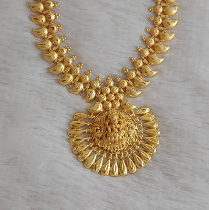 Matte gold tone kerala style lakshmi mango haar dj-46891