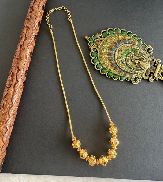 Matte finish kemp beaded chain dj-52089