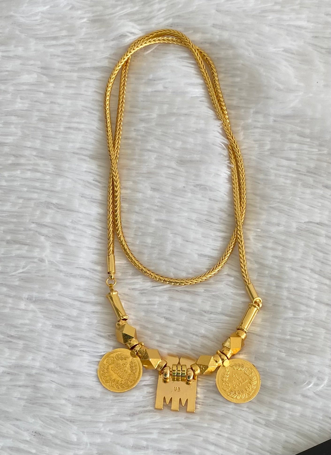 Gold Tone Shri Meenakshi Sundareshwarar thirumangalyam DJ30278