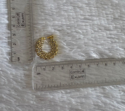 Two tone cz white nose pin dj-52041