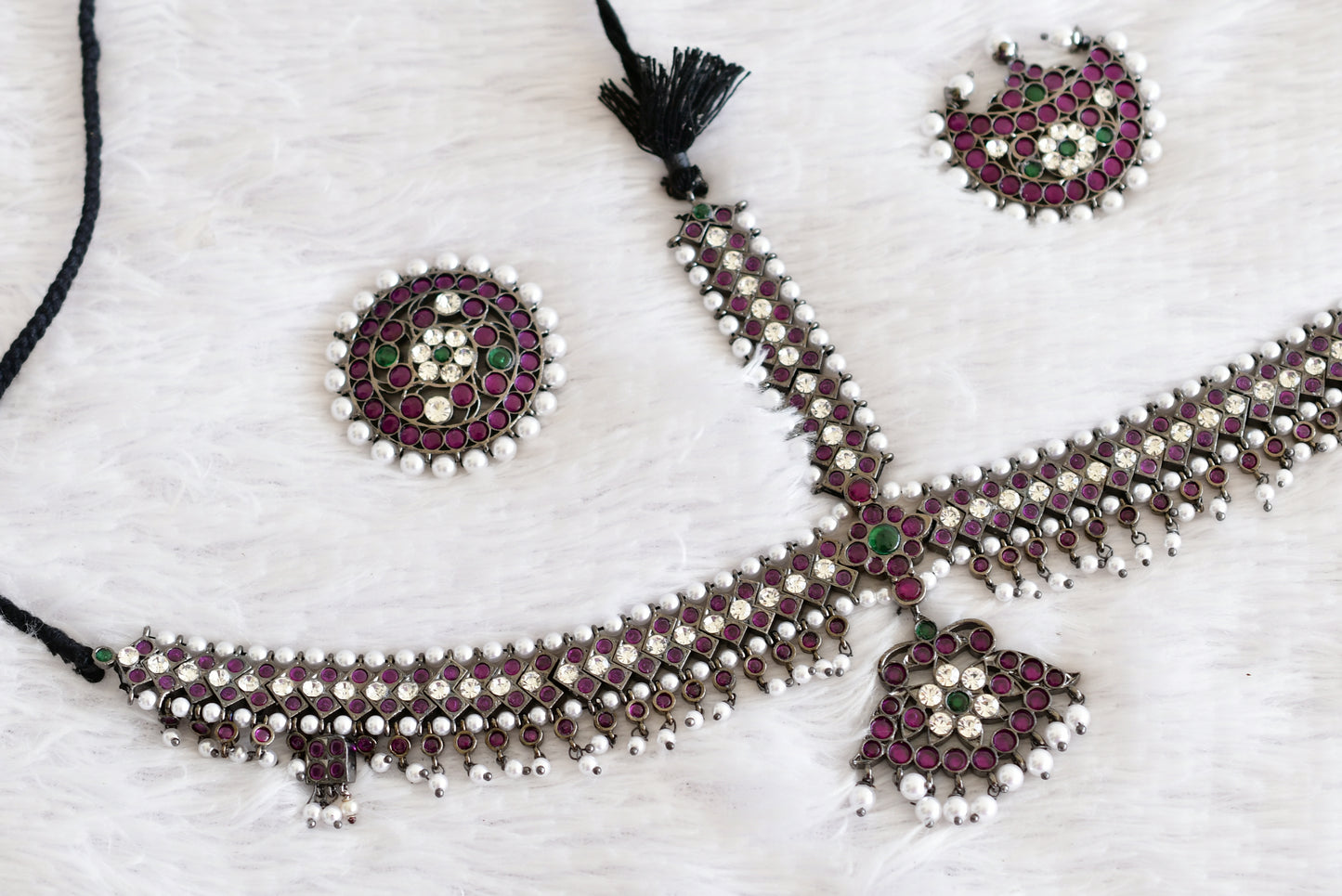 Black finish precious kemp pearl head set/tikka dj-52275