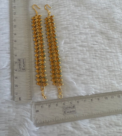 Matte finish green cluster ear side chain dj-52046