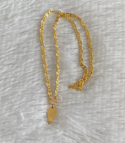 Gold tone 18 inches chain with om pendant dj-54390