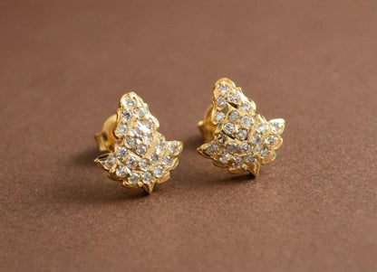 Gold Tone AD stud/earrings DJ31572