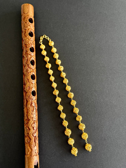 Matte finish Nakshi beaded chain for pendants dj-51458