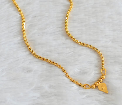 Gold tone chian with om pendant dj-53098