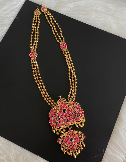 Gold tone Kemp-green flower bridal haar dj-54432