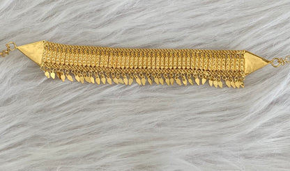 Gold tone kerala style elakka thali choker necklace dj-55023