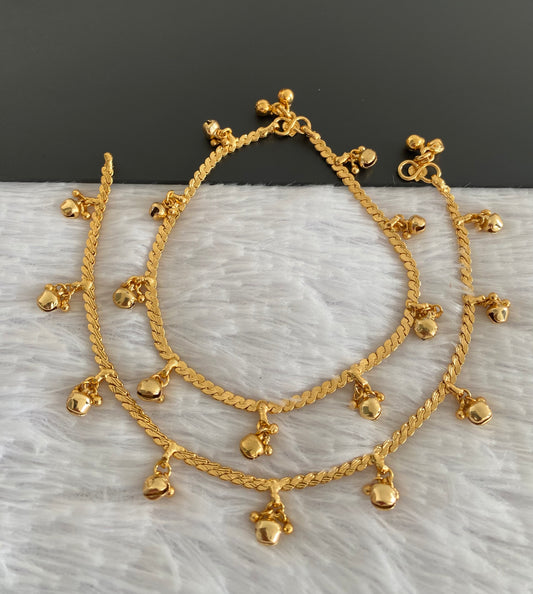 Antique gold tone anklets set dj-53183