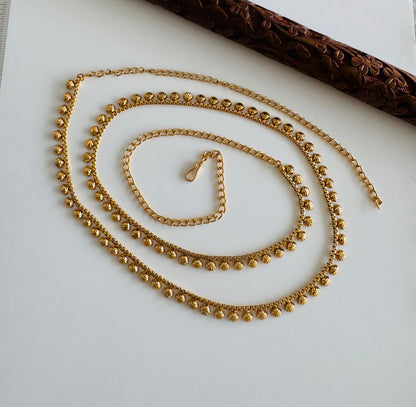 Antique gold tone hip/waist chain dj-51379