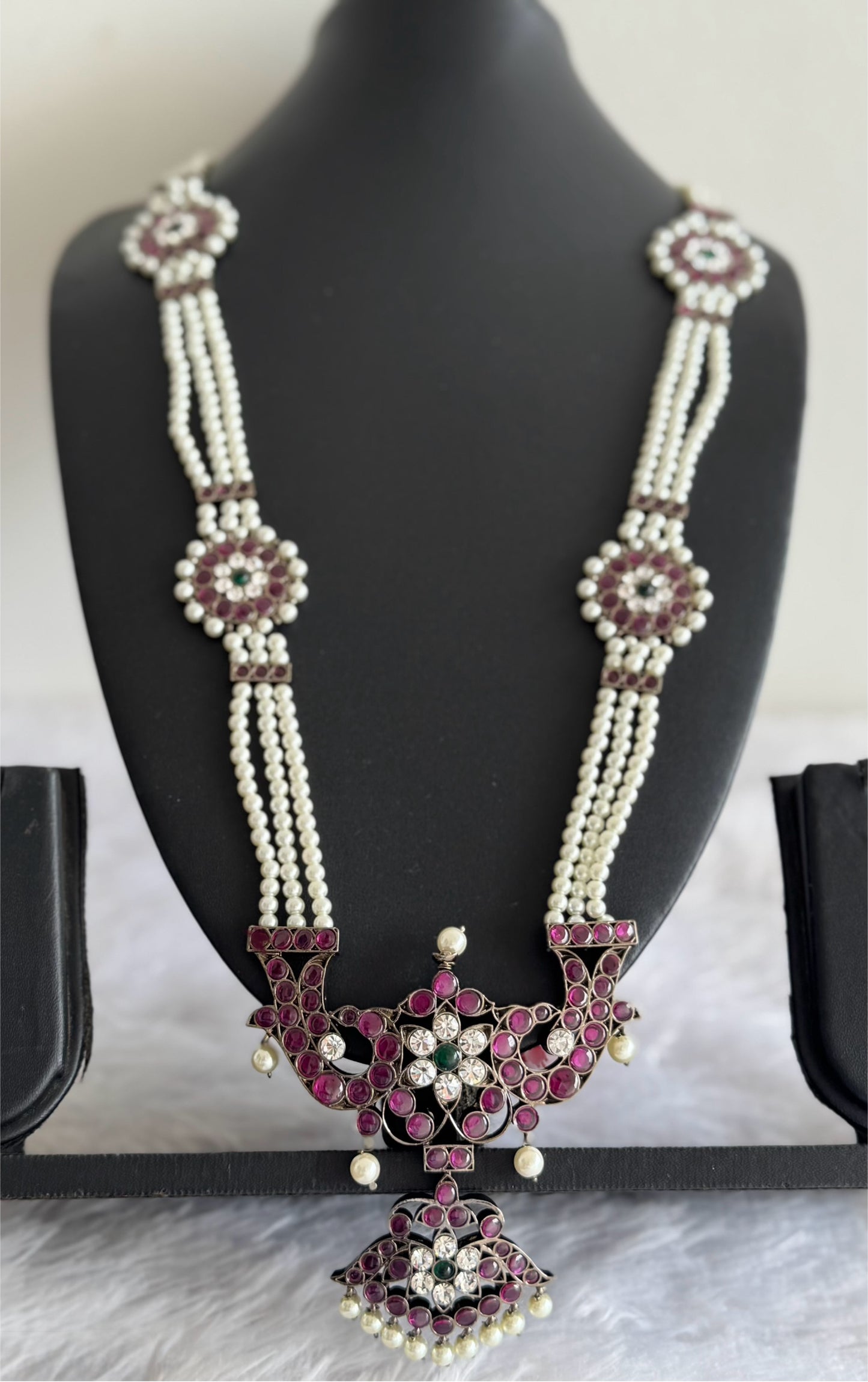 Black finish precious kemp pearl peacock haar Dj-51757