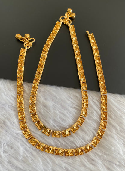 Antique gold tone anklets set dj-53193