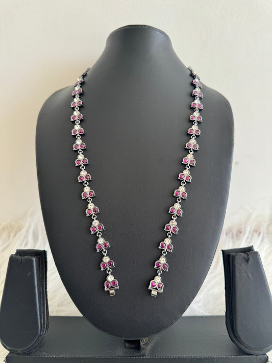 Black finish AD precious kemp haar chain for pendants Dj-51179