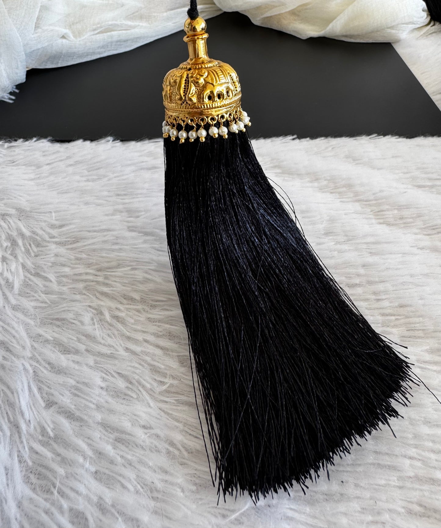 Matte finish elephant pearl kuppulu(Hair accessory) dj-52752
